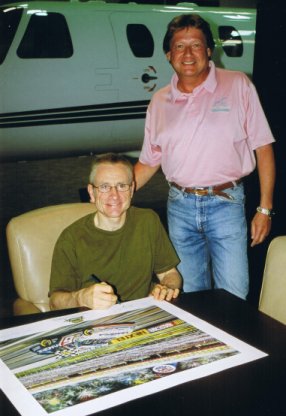 Mark Martin Signing the 'NASCAR NEXTEL All-Star Challenge 2005' print series